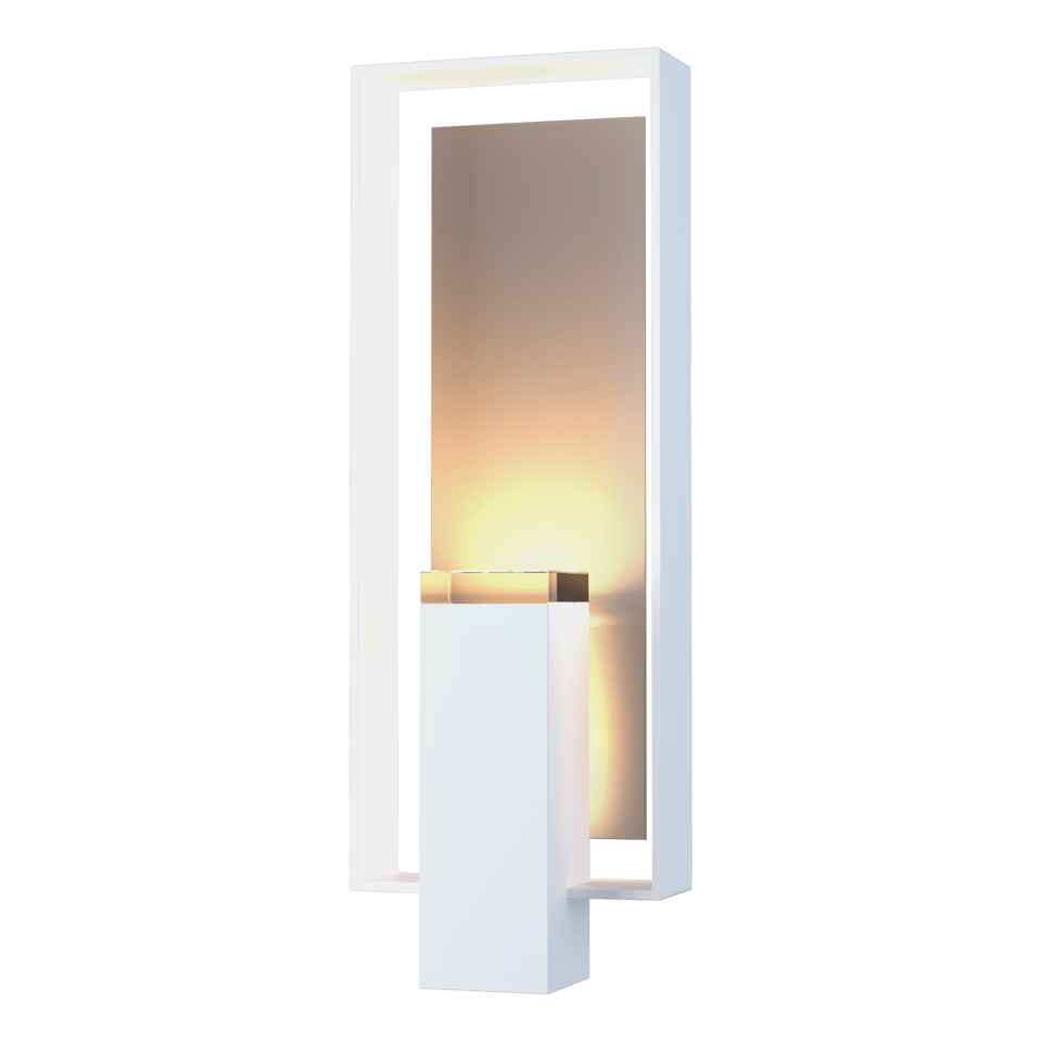 Hubbardton Forge Shadow Box Large Outdoor Sconce, Dimmable, UL Wet Rated, Multiple Finishes