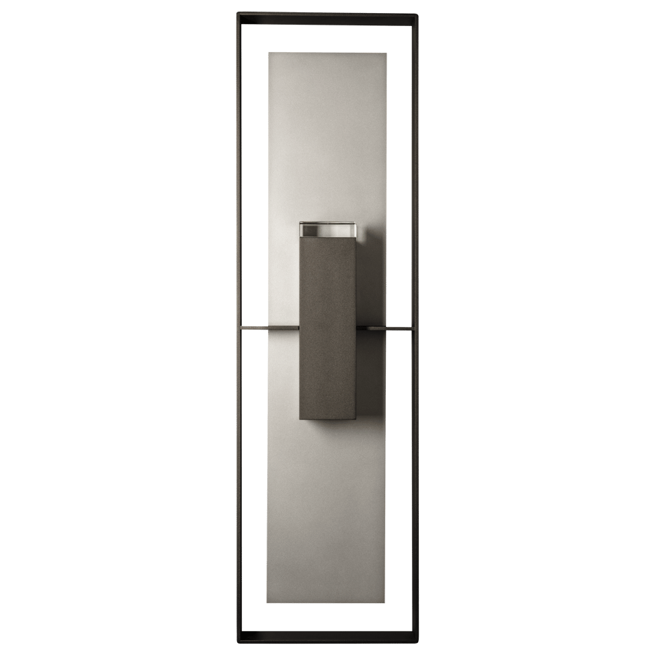 Shadow Box Extra Tall 45" Outdoor Sconce by Hubbardton Forge - Dimmable, Durable Aluminum, 2 Light Positions