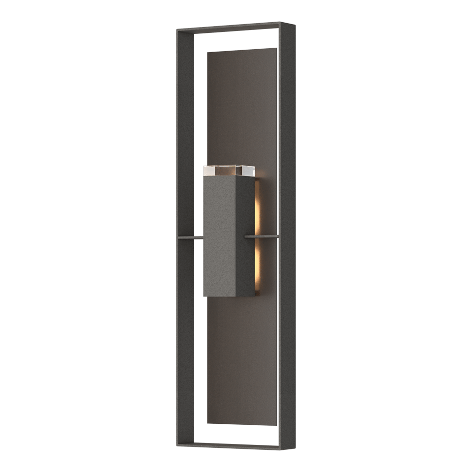 Shadow Box Extra Tall 45" Outdoor Sconce by Hubbardton Forge - Dimmable, Durable Aluminum, 2 Light Positions