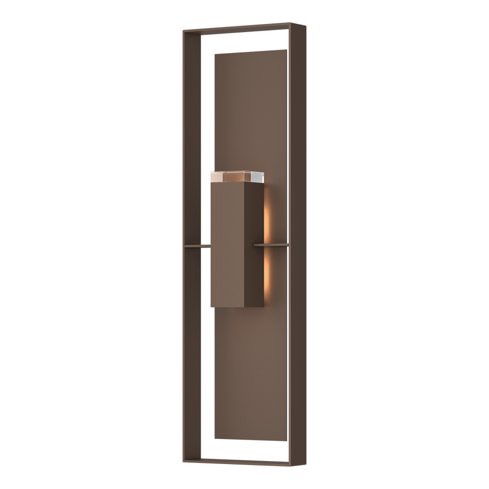 Shadow Box Extra Tall 45" Outdoor Sconce by Hubbardton Forge - Dimmable, Durable Aluminum, 2 Light Positions