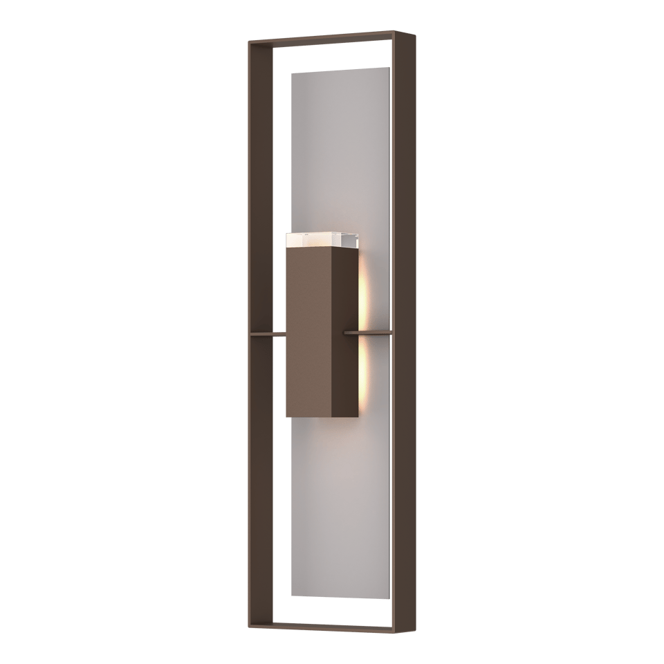 Shadow Box Extra Tall 45" Outdoor Sconce by Hubbardton Forge - Dimmable, Durable Aluminum, 2 Light Positions