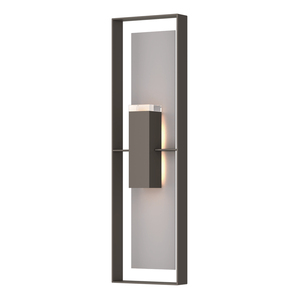 Shadow Box Extra Tall 45" Outdoor Sconce by Hubbardton Forge - Dimmable, Durable Aluminum, 2 Light Positions