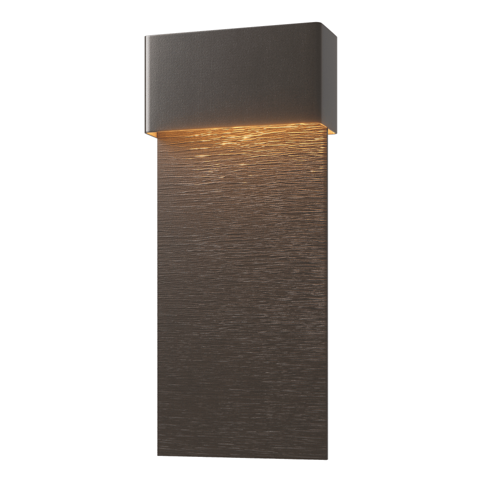 Hubbardton Forge Stratum 1-Light Dark Sky Friendly LED Outdoor Sconce - Energy Efficient & Dimmable