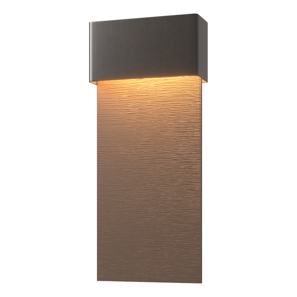 Hubbardton Forge Stratum 1-Light Dark Sky Friendly LED Outdoor Sconce - Energy Efficient & Dimmable