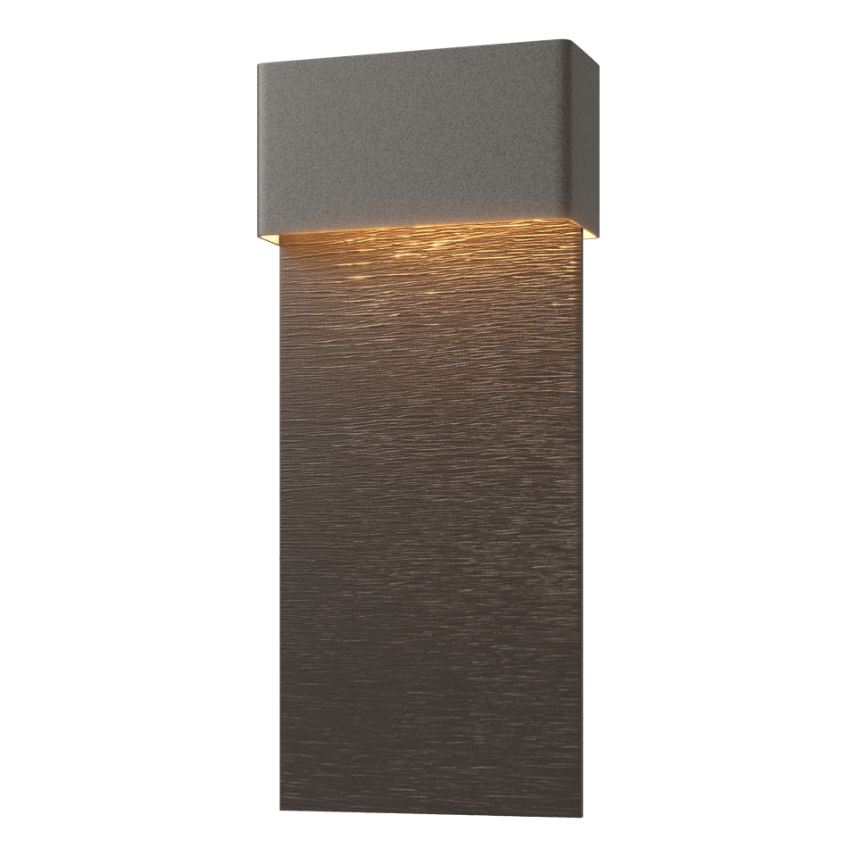 Hubbardton Forge Stratum 1-Light Dark Sky Friendly LED Outdoor Sconce - Energy Efficient & Dimmable