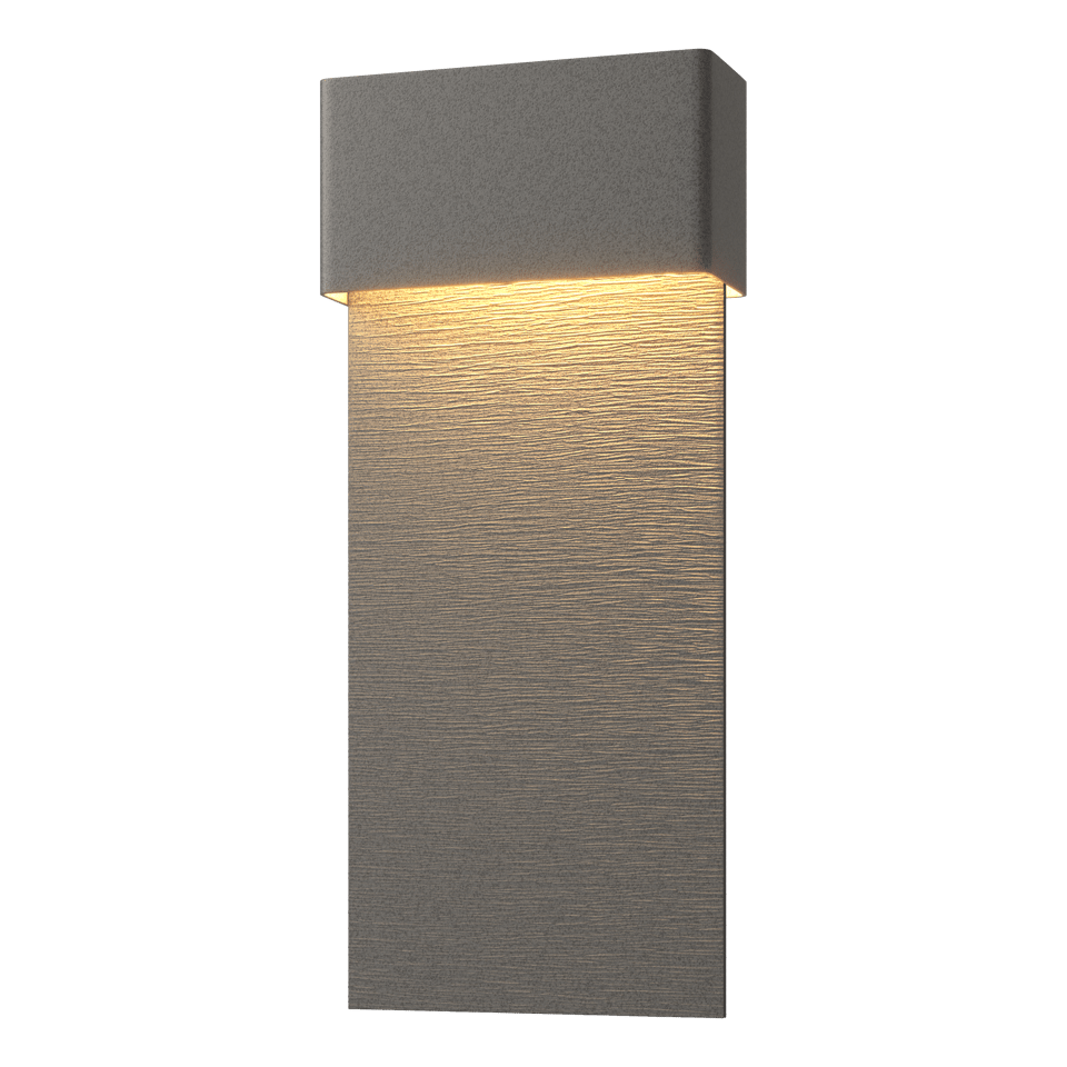 Hubbardton Forge Stratum 1-Light Dark Sky Friendly LED Outdoor Sconce - Energy Efficient & Dimmable