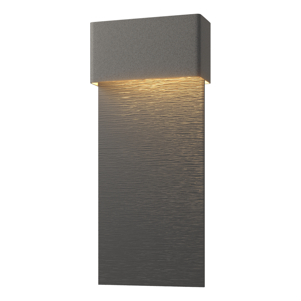 Hubbardton Forge Stratum 1-Light Dark Sky Friendly LED Outdoor Sconce - Energy Efficient & Dimmable