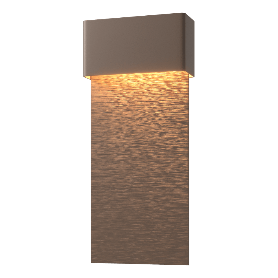 Hubbardton Forge Stratum 1-Light Dark Sky Friendly LED Outdoor Sconce - Energy Efficient & Dimmable