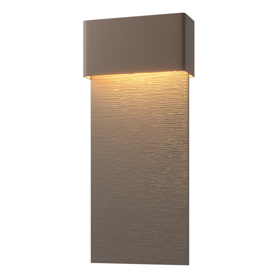 Hubbardton Forge Stratum 1-Light Dark Sky Friendly LED Outdoor Sconce - Energy Efficient & Dimmable