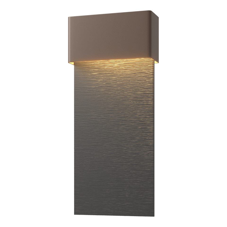 Hubbardton Forge Stratum 1-Light Dark Sky Friendly LED Outdoor Sconce - Energy Efficient & Dimmable