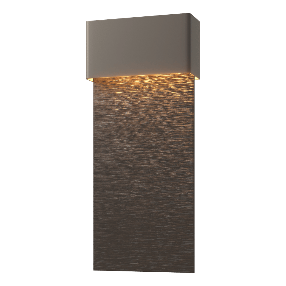 Hubbardton Forge Stratum 1-Light Dark Sky Friendly LED Outdoor Sconce - Energy Efficient & Dimmable