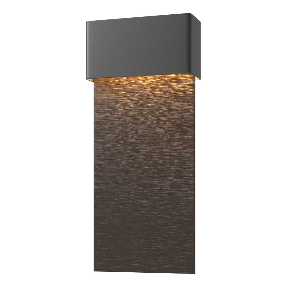 Hubbardton Forge Stratum 1-Light Dark Sky Friendly LED Outdoor Sconce - Energy Efficient & Dimmable