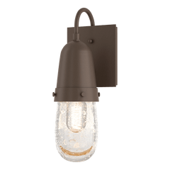 Hubbardton Forge Fizz Outdoor Sconce 302750 with Hand-Blown Bubble Glass and Weather Resistant Design