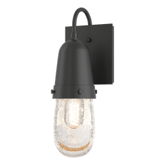 Hubbardton Forge Fizz Outdoor Sconce 302750 with Hand-Blown Bubble Glass and Weather Resistant Design