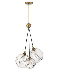 Skye Large 3-Light Pendant by Hinkley Lighting - Bohemian Mid-Century Design with Glass Globes