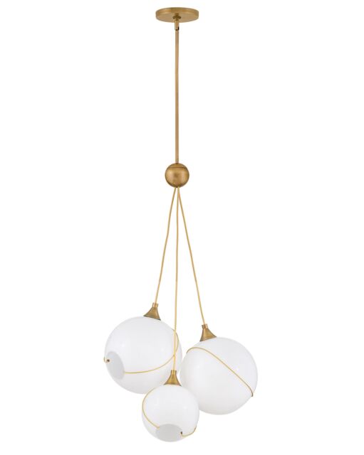 Skye Large 3-Light Pendant by Hinkley Lighting - Bohemian Mid-Century Design with Glass Globes