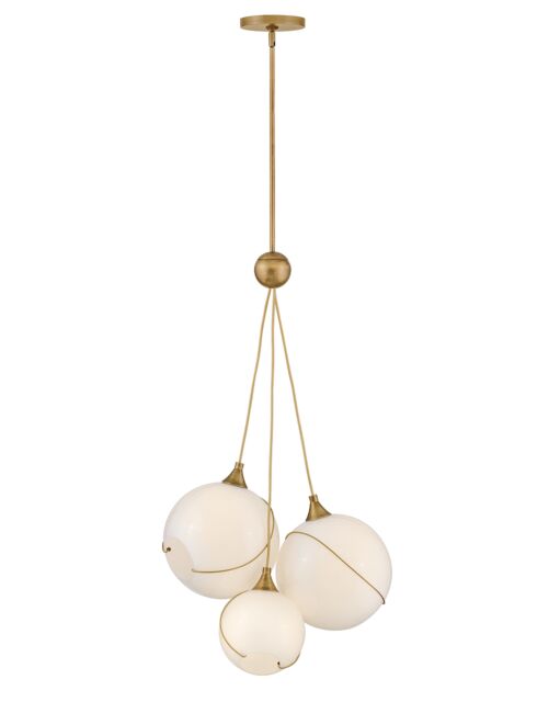 Skye Large 3-Light Pendant by Hinkley Lighting - Bohemian Mid-Century Design with Glass Globes