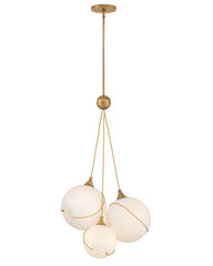 Skye Large 3-Light Pendant by Hinkley Lighting - Bohemian Mid-Century Design with Glass Globes