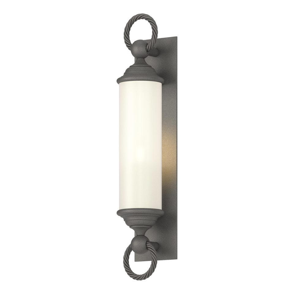 Cavo Large Outdoor Wall Sconce by Hubbardton Forge, Weather-Resistant with Dimmable Features, 60W Max