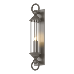 Cavo Large Outdoor Wall Sconce by Hubbardton Forge, Weather-Resistant with Dimmable Features, 60W Max