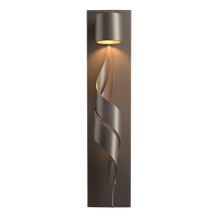 Hubbardton Forge Flux Dark Sky Friendly Outdoor Sconce, Dimmable, Energy Efficient, UL Wet Rated