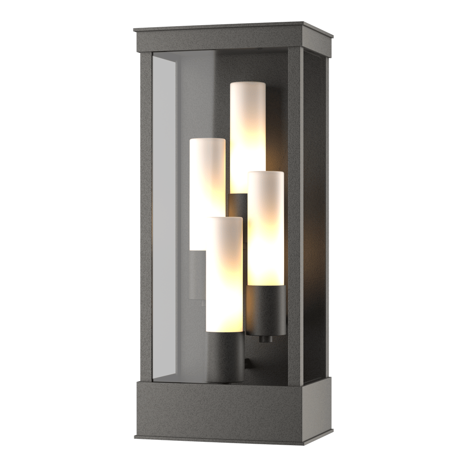 Portico 4-Light Large Outdoor Sconce by Hubbardton Forge – Durable, Dimmable, Modern Design