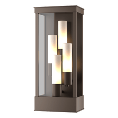 Portico 4-Light Large Outdoor Sconce by Hubbardton Forge – Durable, Dimmable, Modern Design