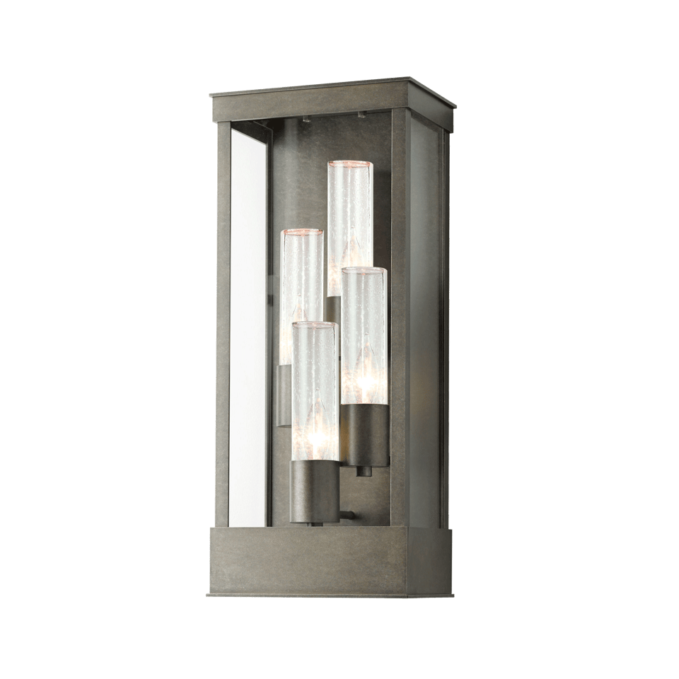 Portico 4-Light Large Outdoor Sconce by Hubbardton Forge – Durable, Dimmable, Modern Design