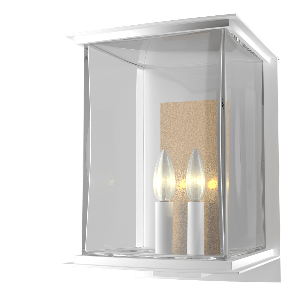 Kingston Outdoor Large Sconce by Hubbardton Forge, 2 Candelabra Lights, UL Wet Rated, Multiple Finishes