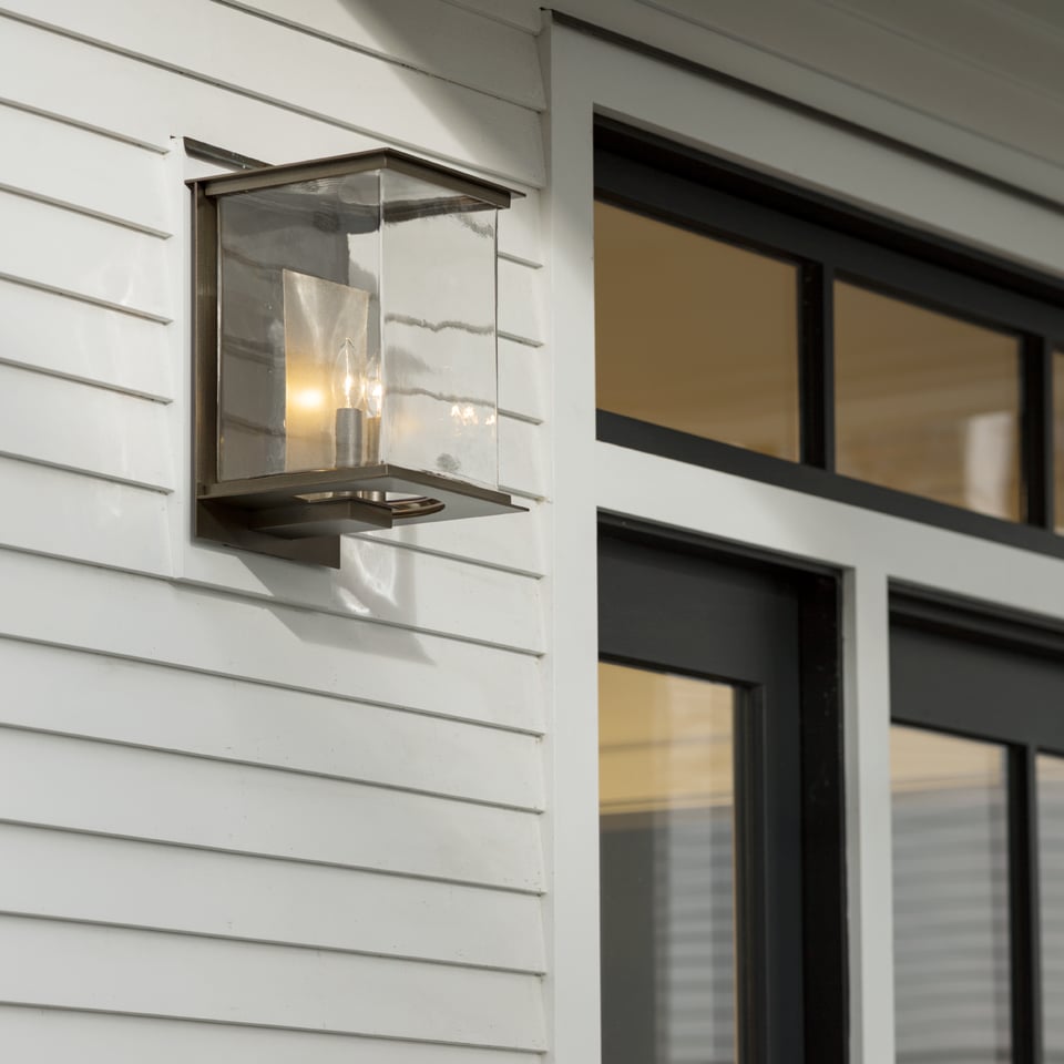 Kingston Outdoor Large Sconce by Hubbardton Forge, 2 Candelabra Lights, UL Wet Rated, Multiple Finishes