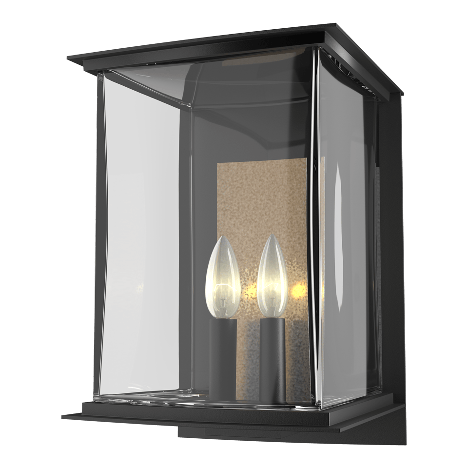 Kingston Outdoor Large Sconce by Hubbardton Forge, 2 Candelabra Lights, UL Wet Rated, Multiple Finishes