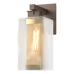 Polaris Outdoor Medium Sconce by Hubbardton Forge - Dimmable Wall Light with Multiple Finishes