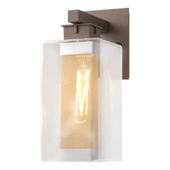 Polaris Outdoor Medium Sconce by Hubbardton Forge - Dimmable Wall Light with Multiple Finishes