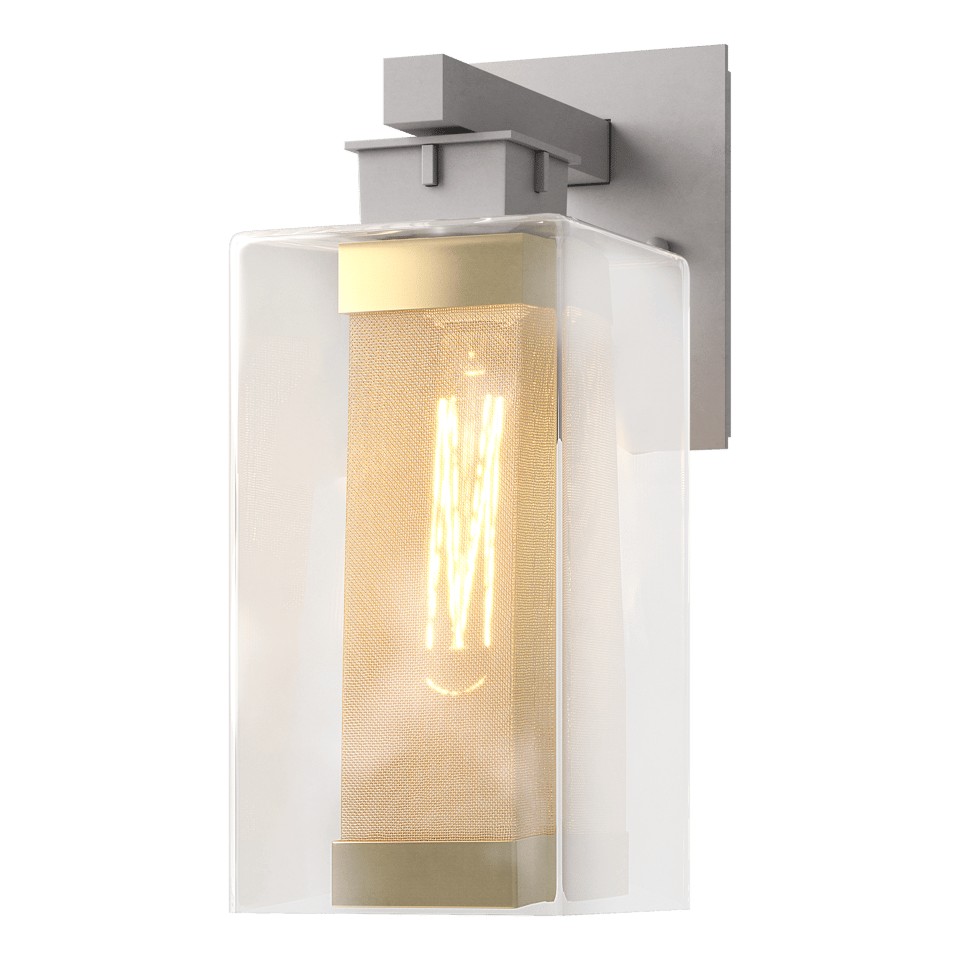 Polaris Outdoor Medium Sconce by Hubbardton Forge - Dimmable Wall Light with Multiple Finishes