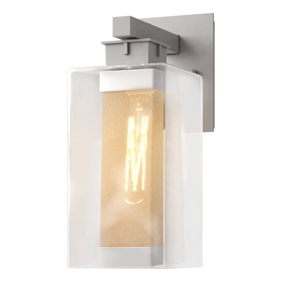 Polaris Outdoor Medium Sconce by Hubbardton Forge - Dimmable Wall Light with Multiple Finishes