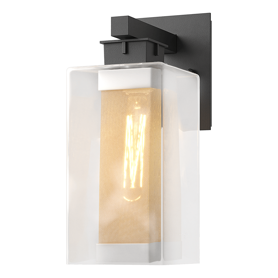 Polaris Outdoor Medium Sconce by Hubbardton Forge - Dimmable Wall Light with Multiple Finishes