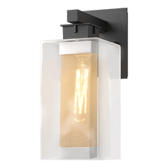 Polaris Outdoor Medium Sconce by Hubbardton Forge - Dimmable Wall Light with Multiple Finishes