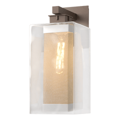 Hubbardton Forge Polaris Outdoor Large Wall Sconce, Dimmable, 100W Max, Weatherproof, Various Finishes