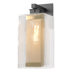 Hubbardton Forge Polaris Outdoor Large Wall Sconce, Dimmable, 100W Max, Weatherproof, Various Finishes