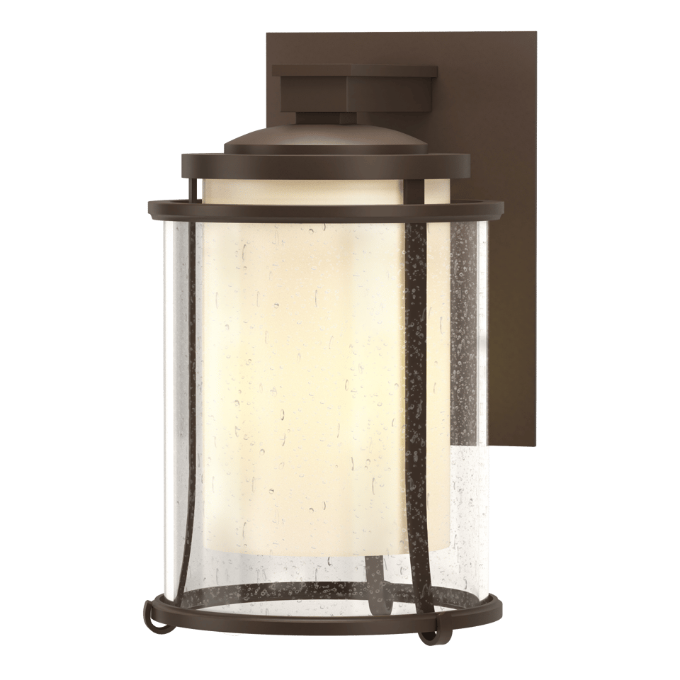 Meridian Outdoor Sconce 12.7" Height by Hubbardton Forge - Handcrafted Metal, Dimmable, UL Wet Rated