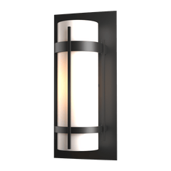 Hubbardton Forge Banded Outdoor Sconce 15.8" High, UL Wet Rated, Multiple Finishes Available