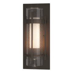 Hubbardton Forge Torch 12" Small Outdoor Sconce with Double-Glass Design, Dimmable, UL Wet Rated