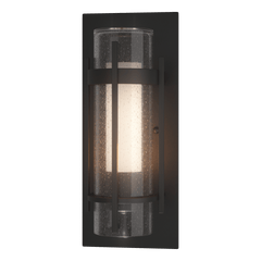 Hubbardton Forge Torch 12" Small Outdoor Sconce with Double-Glass Design, Dimmable, UL Wet Rated