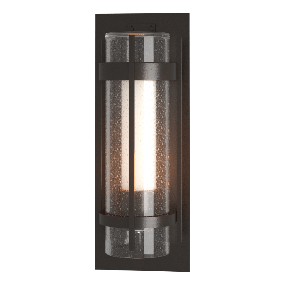 Torch Large Outdoor Sconce by Hubbardton Forge, Dimmable, Weather-Resistant, Multiple Finish Options