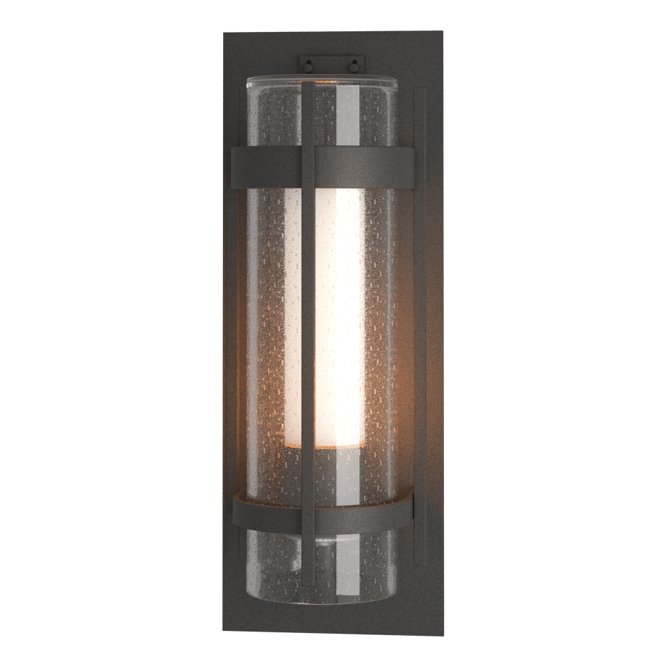 Torch Large Outdoor Sconce by Hubbardton Forge, Dimmable, Weather-Resistant, Multiple Finish Options