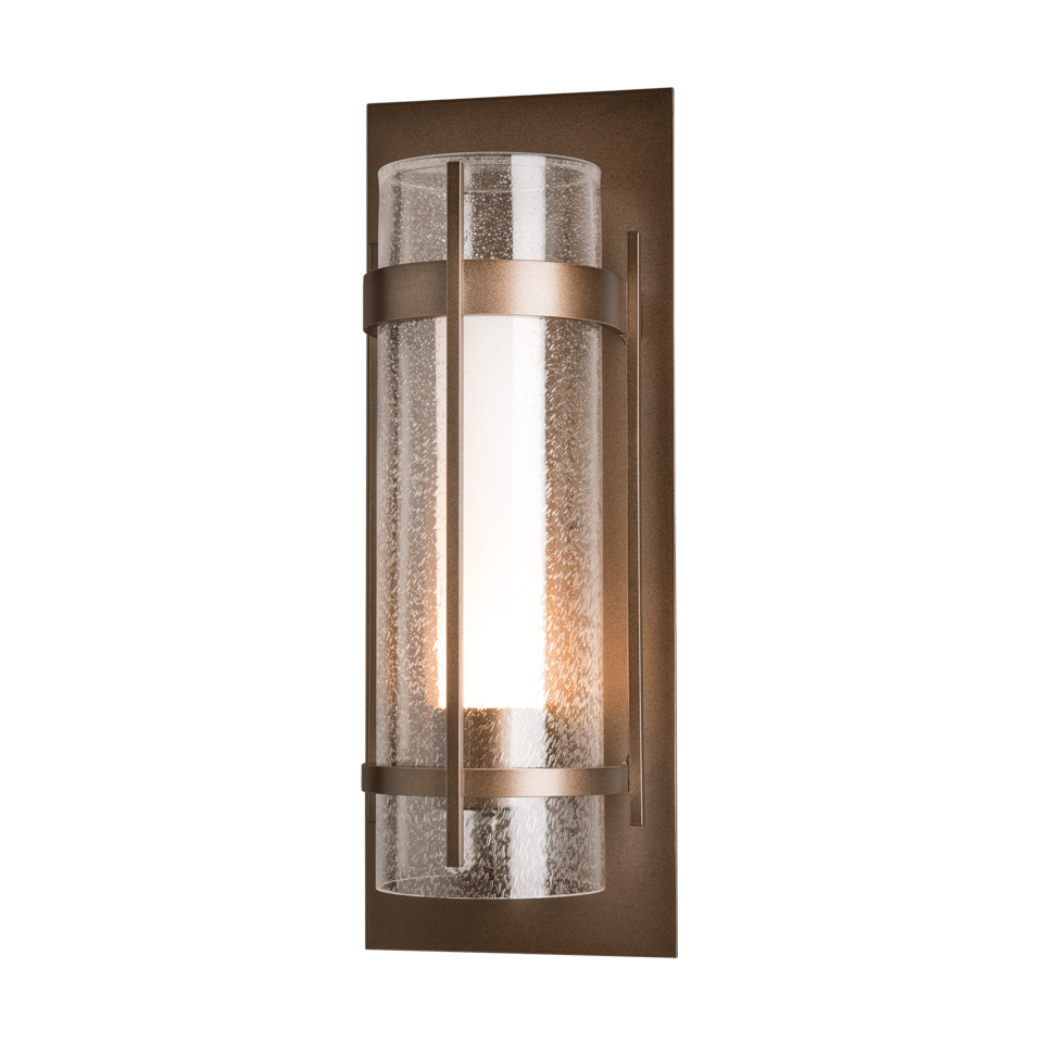 Torch Large Outdoor Sconce by Hubbardton Forge, Dimmable, Weather-Resistant, Multiple Finish Options