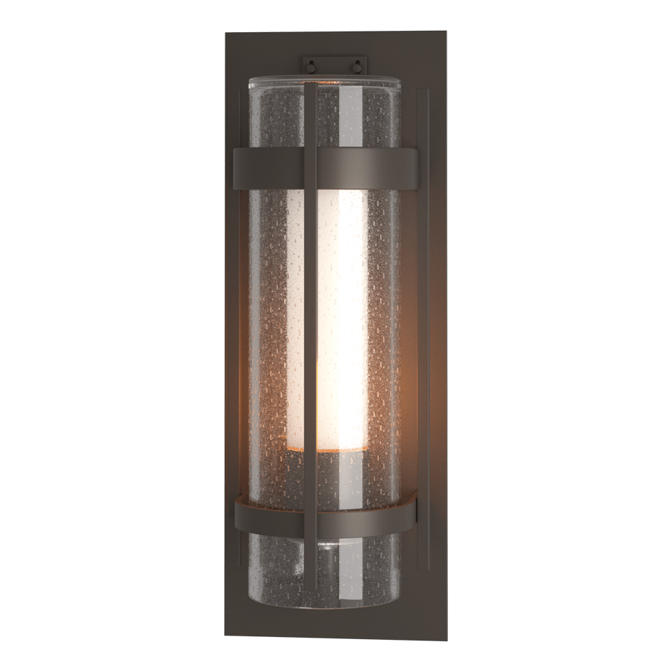 Torch Large Outdoor Sconce by Hubbardton Forge, Dimmable, Weather-Resistant, Multiple Finish Options