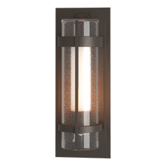 Torch Large Outdoor Sconce by Hubbardton Forge, Dimmable, Weather-Resistant, Multiple Finish Options