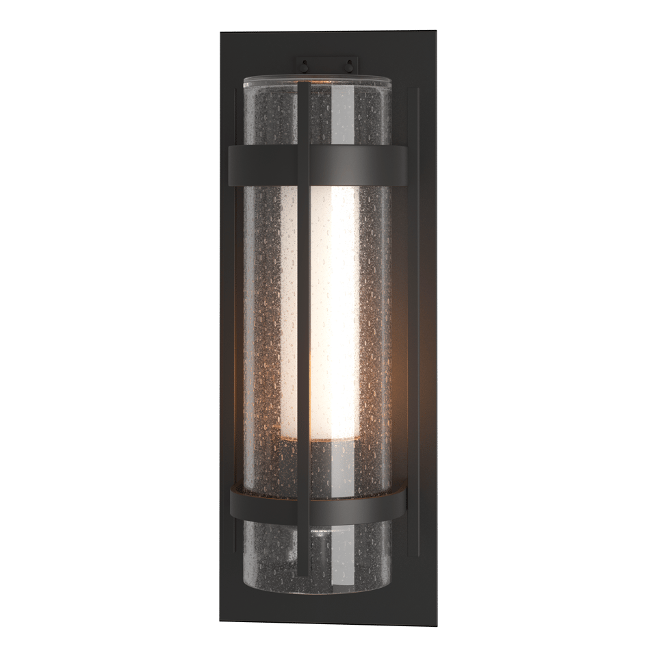 Torch Large Outdoor Sconce by Hubbardton Forge, Dimmable, Weather-Resistant, Multiple Finish Options