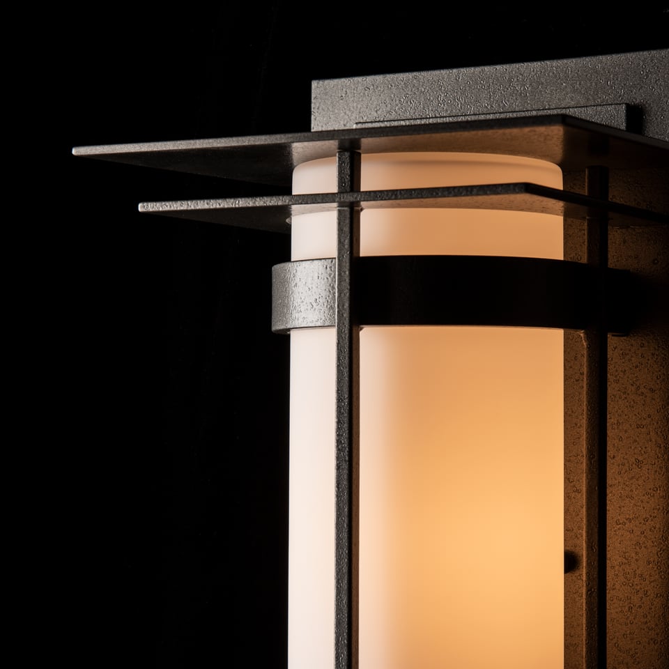 Banded Outdoor Sconce by Hubbardton Forge, 16.2" Height, UL Wet Rated, Multiple Finish Options